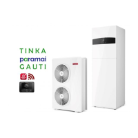 Šilumos siurblys oras-vanduo Ariston Nimbus R32, Compact, 120 S T Net 13.87 kW Φ3, su integruotu 177l vandens šildytuvu ir Wi-Fi