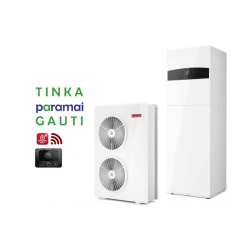Šilumos siurblys oras-vanduo Ariston Nimbus R32, Compact, 120 S T Net 13.87 kW Φ3, su integruotu 177l vandens šildytuvu ir Wi-Fi
